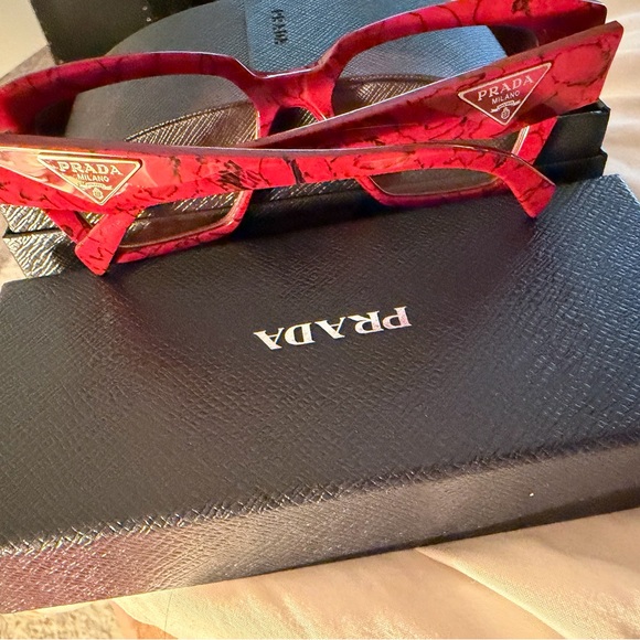 Prada Accessories - Prada Bold Red Women's Sunglasses (Protection Plan Good Until June 2026)